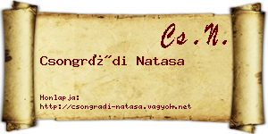 Csongrádi Natasa névjegykártya